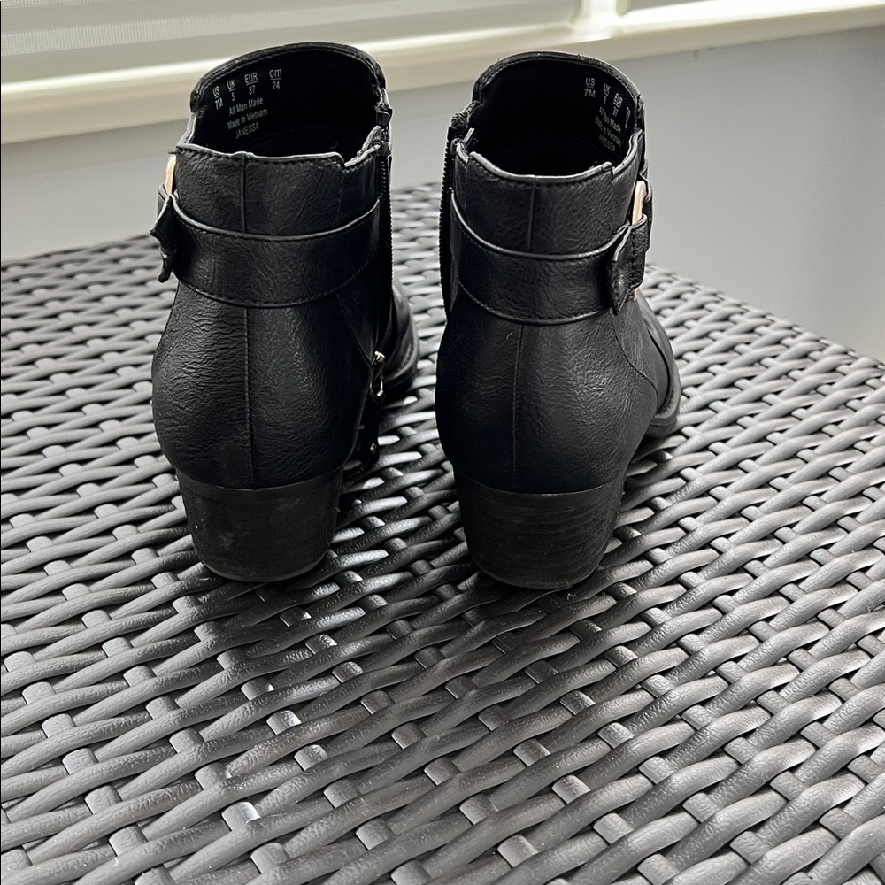 Dr Scholl’s Black Leather Ankle Boots - Picture 3 of 5
